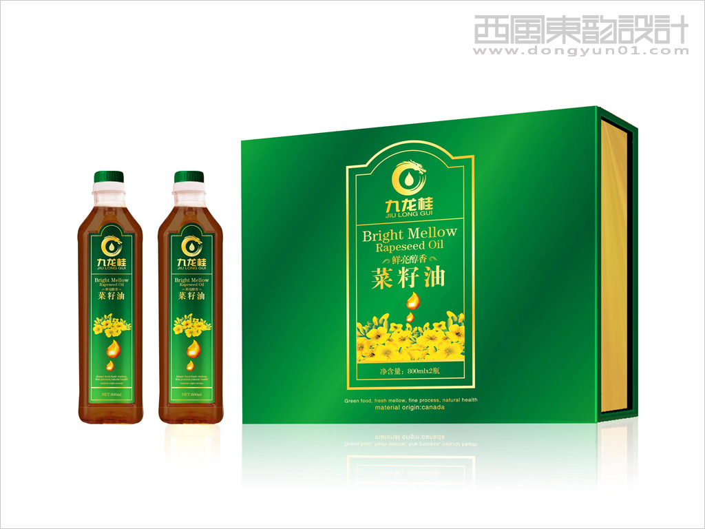 澳加糧油工業(yè)有限公司菜籽油禮盒設(shè)計、菜籽油瓶簽設(shè)計