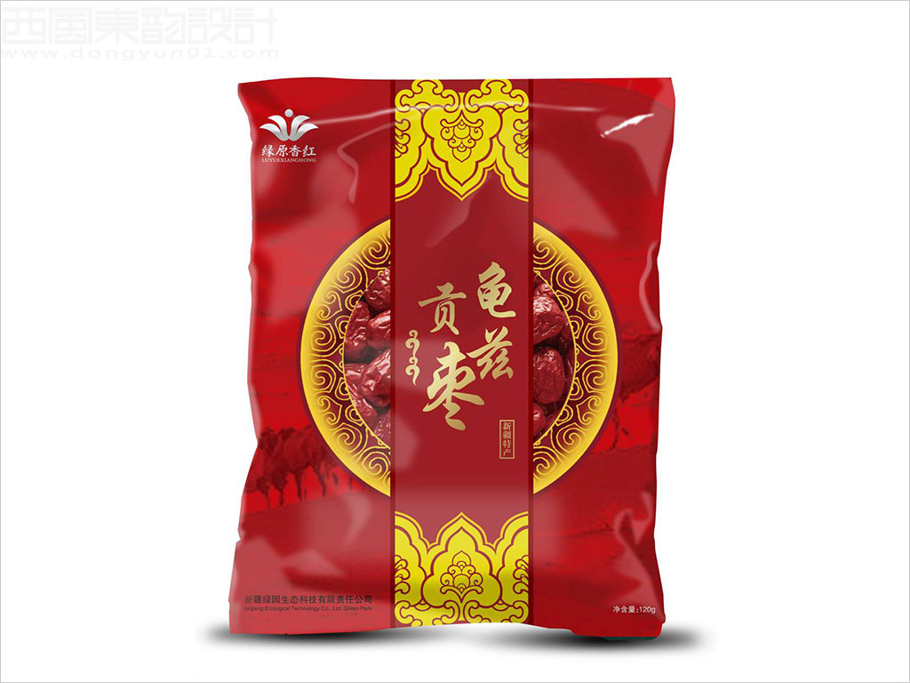 新疆綠園生態(tài)科技有限責任公司龜茲貢棗塑料袋裝包裝設(shè)計