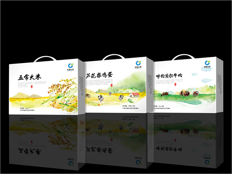 手繪插畫設計在農(nóng)產(chǎn)品包裝設計中的運用示例效果圖