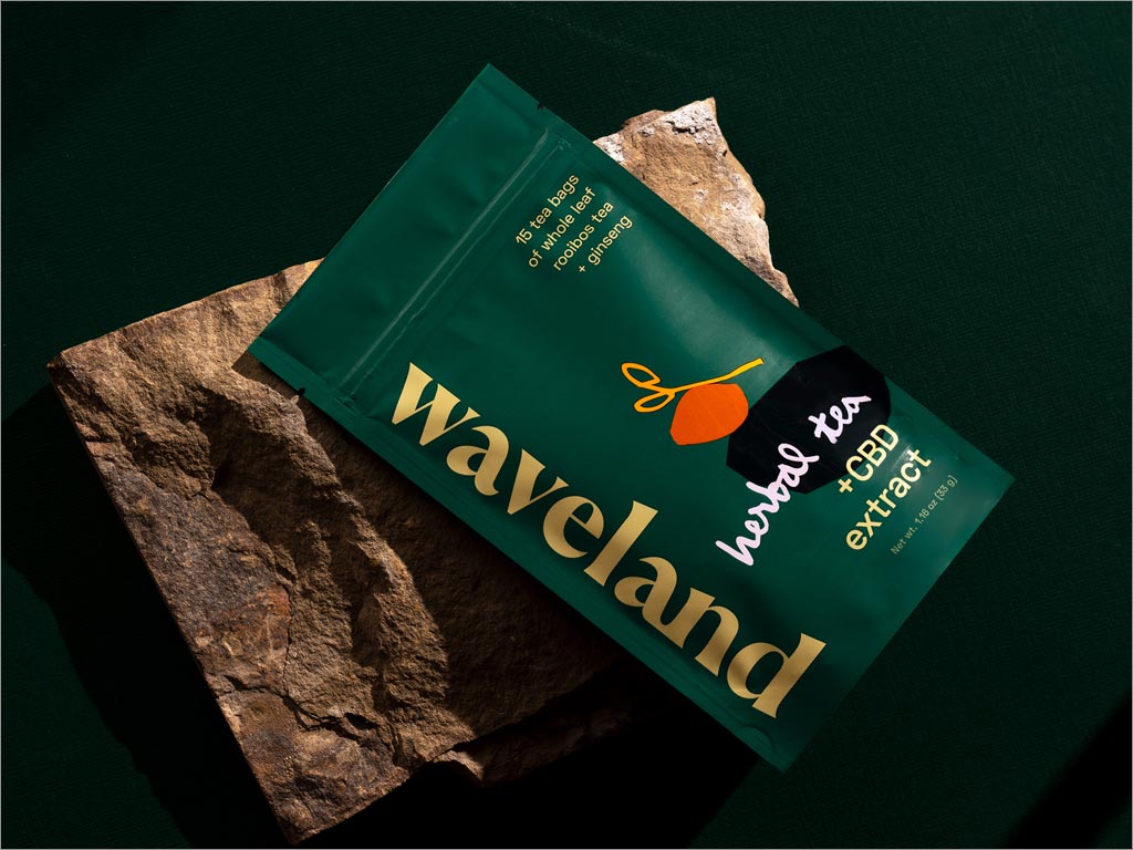 美國Waveland功能性茶飲料包裝設(shè)計(jì)之涼茶