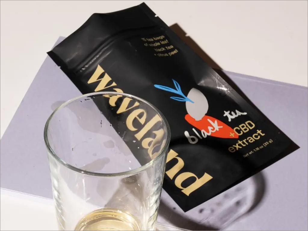 美國Waveland功能性茶飲料包裝設(shè)計(jì)之紅茶