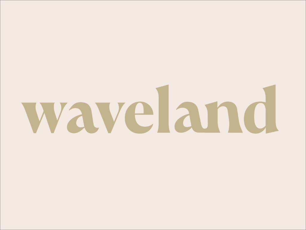 美國Waveland功能性茶飲料logo設(shè)計(jì)