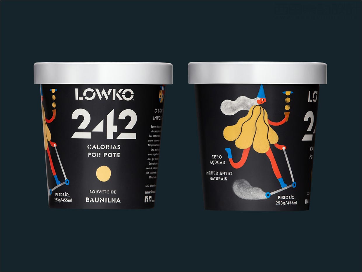 Lowko 冰淇淋冰淇淋包裝設(shè)計，適合各種個性和口味的角色