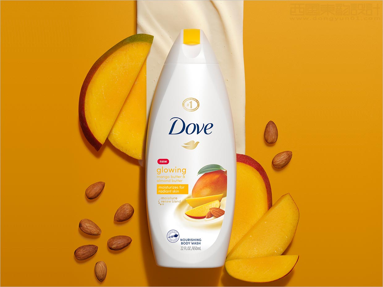 聯(lián)合利華Dove芒果味身體沐浴露個人護理產(chǎn)品包裝設計