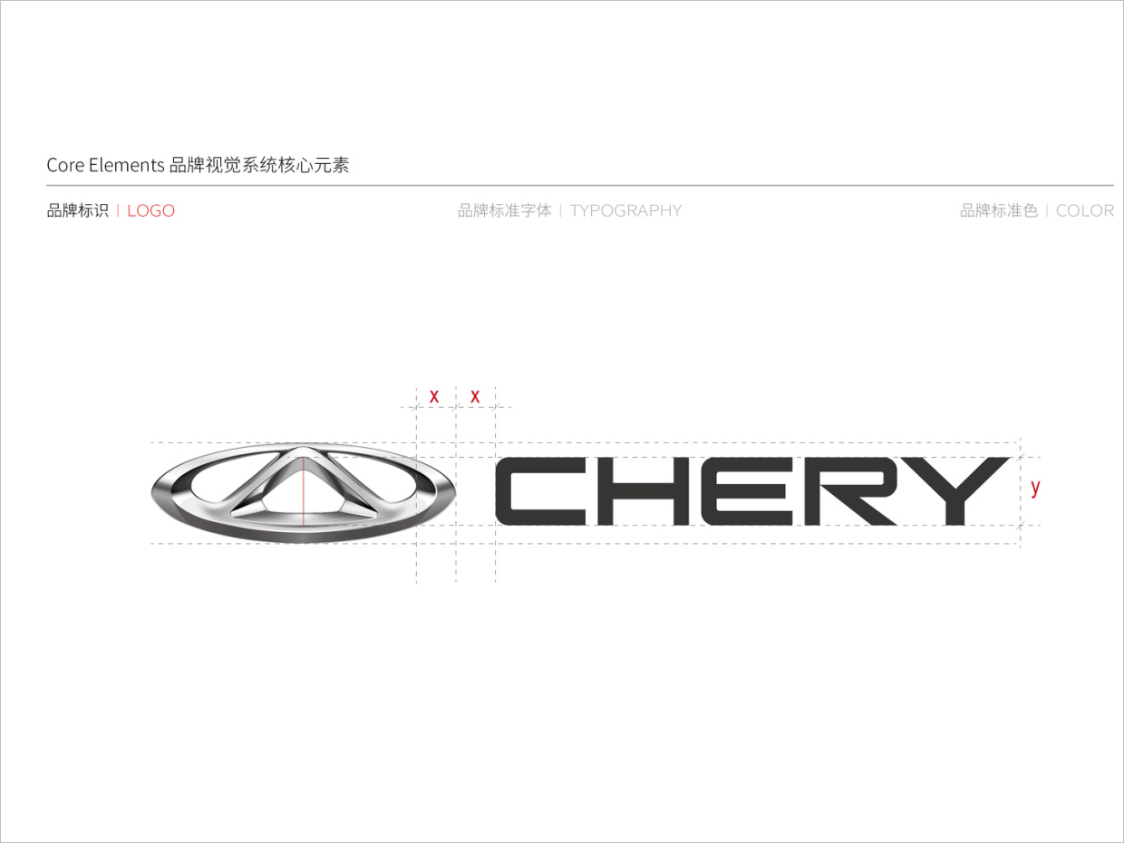 奇瑞汽車品牌形象升級vi設(shè)計(jì)之logo規(guī)范設(shè)計(jì)